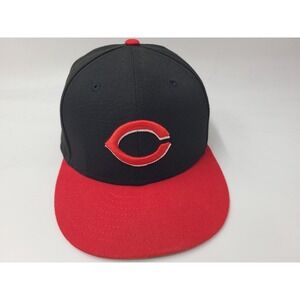 Cincinnati Reds New Era 59Fifty Fitted 7 1/2 Hat Cap Men MLB Baseball Black Red